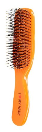 Парикмахерская щетка I LOVE MY HAIR 1501 оранжевая глянцевая M